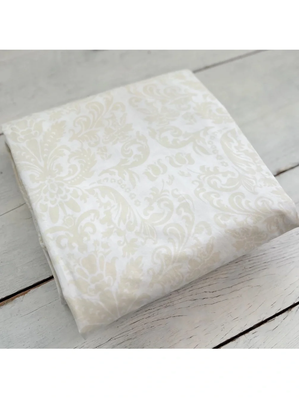 Pine Cone Hill Genevieve Jacquard Medallion Full/Queen Duvet Cover Scroll Beige